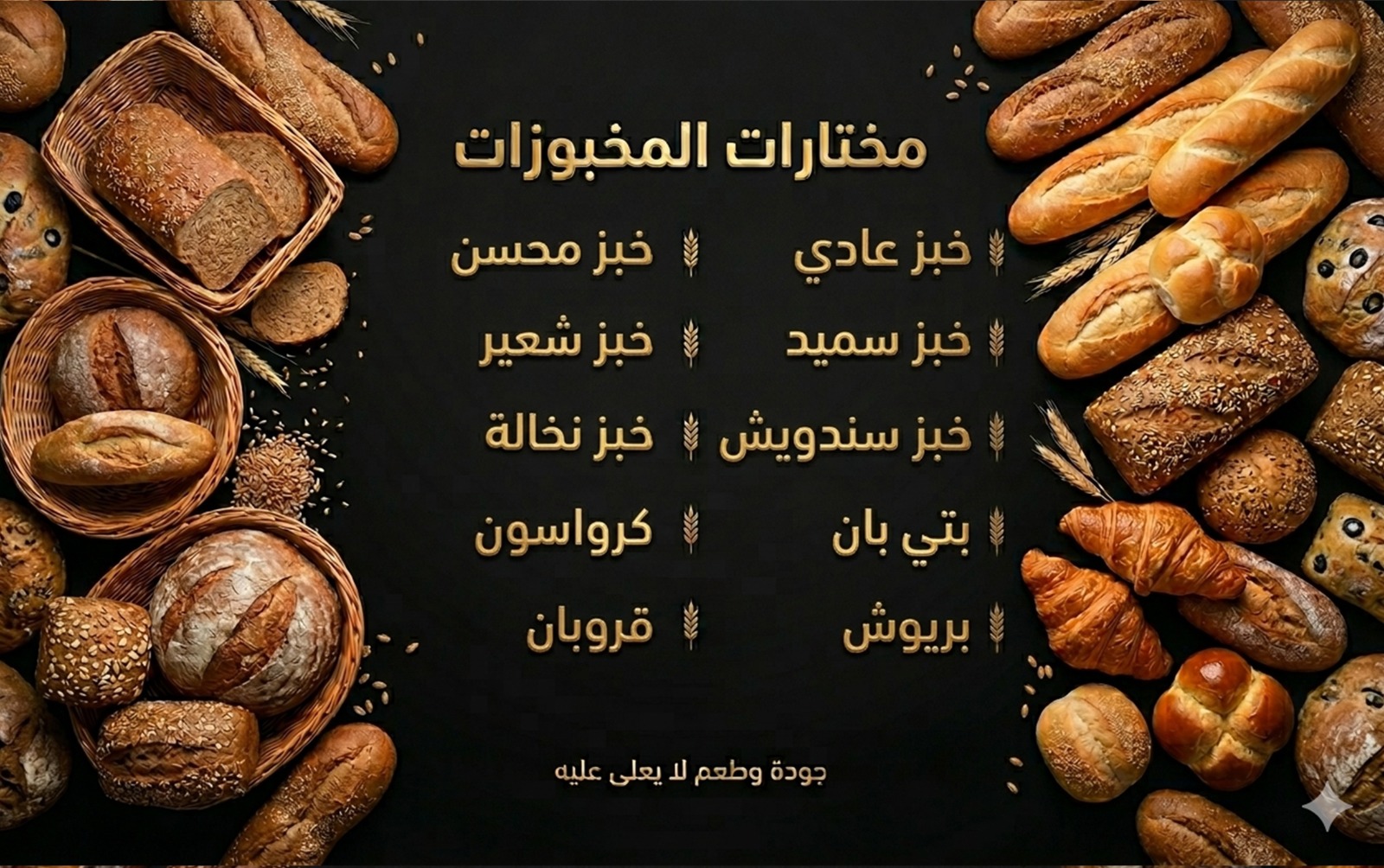 مخبزة السلام business card back